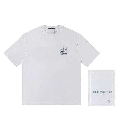 LOUIS VUITTON 刺繍入りレタークルーネックTシャツ