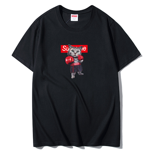 Supreme ボクシングキャットプリント ストリートブランド 半袖 T シャツ