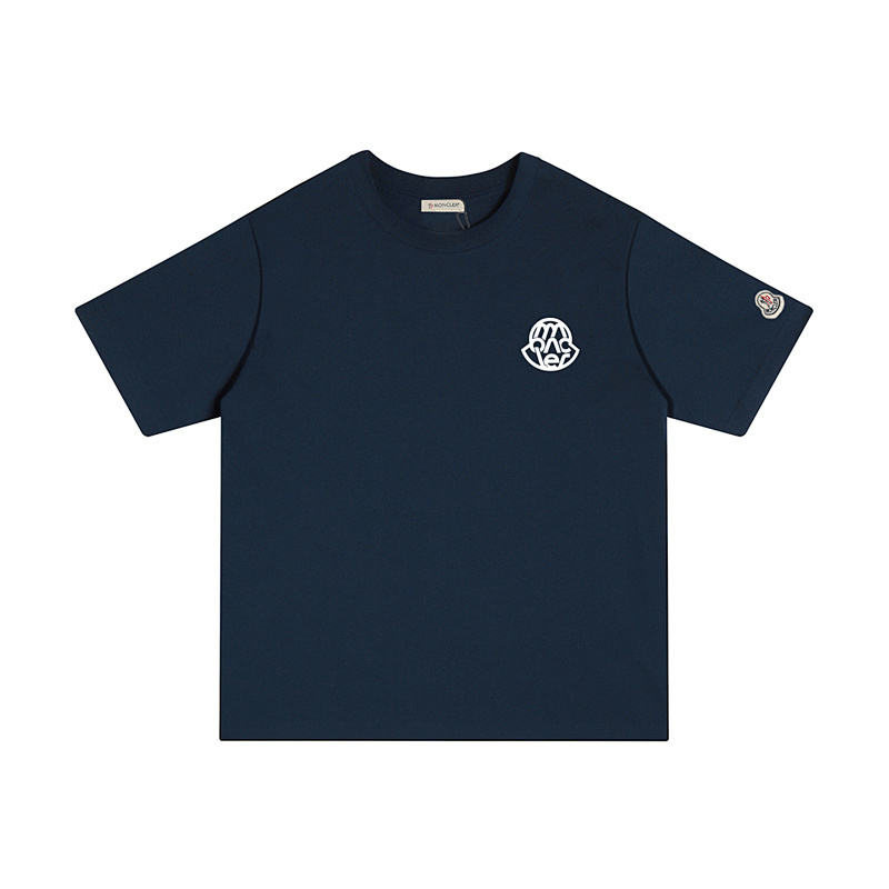MONCLER シンプルでカジュアルなプリントコットンTシャツ