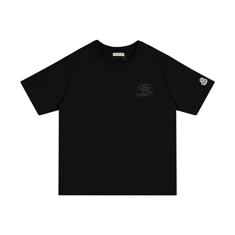 MONCLER シンプルなロゴ入りコットンTシャツ