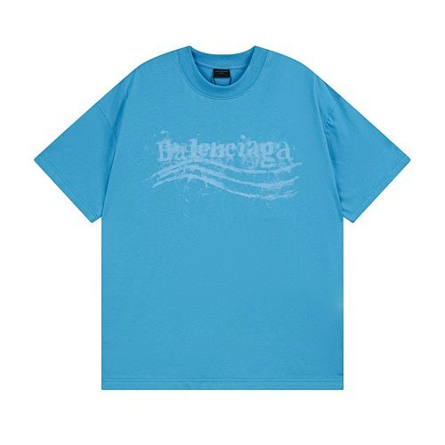 Balenciagaパリ 26SS コーラロゴ 前後直噴プリント 半袖 T シャツ