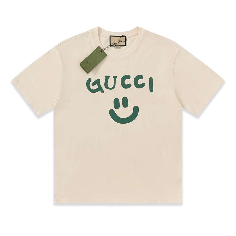 GUCCI シンプルなプリントのクルーネックTシャツ