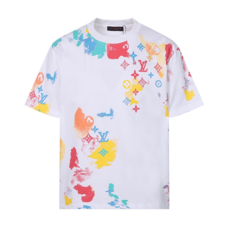 LOUIS VUITTON インクジェットグラフィティロゴ入りコットンTシャツ