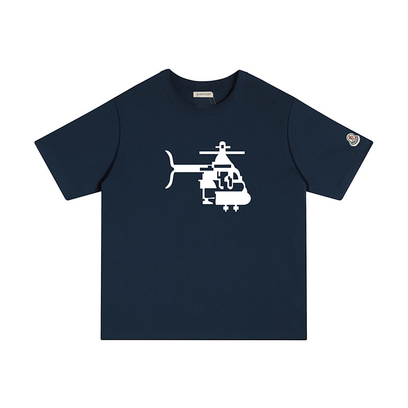 MONCLER シンプルでカジュアルな純綿の半袖Tシャツ