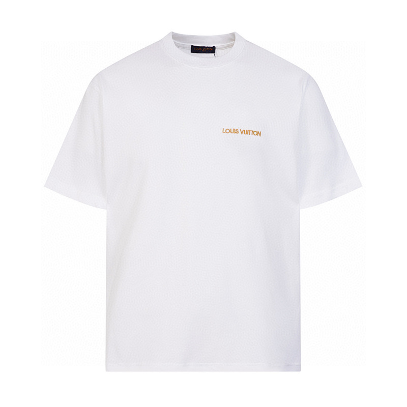 LOUIS VUITTON 刺繍ロゴ入りコットンTシャツ