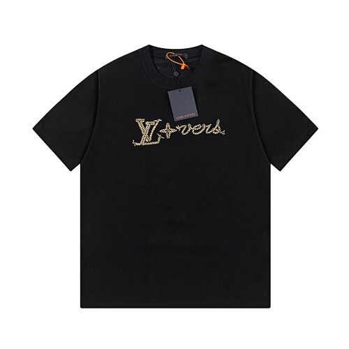 LOUIS VUITTON 刺繍入りレタークルーネックTシャツ