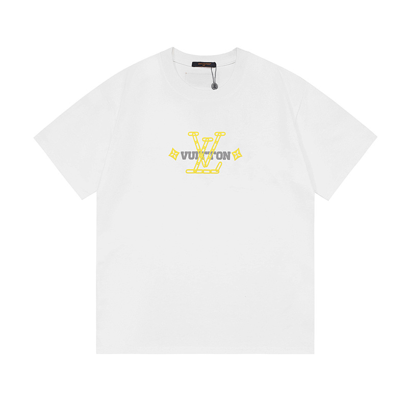 LOUIS VUITTON レタープリントロゴ入りコットンTシャツ