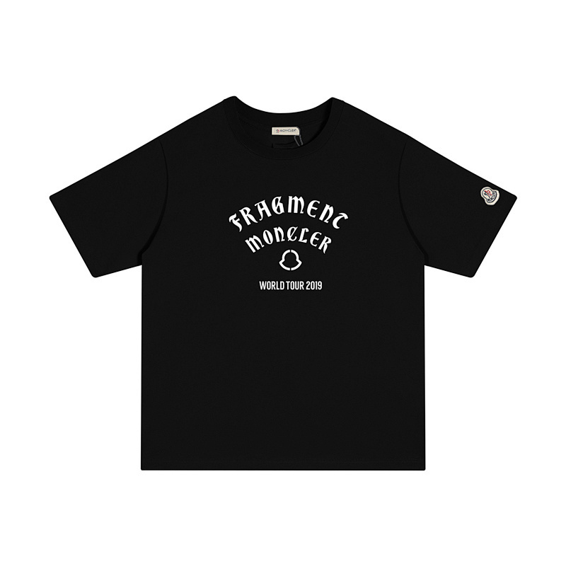 MONCLER プリントロゴ入り純綿半袖Tシャツ