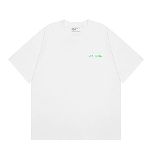 ARC'TERYX シンプルグリーン プリントコットンTシャツ