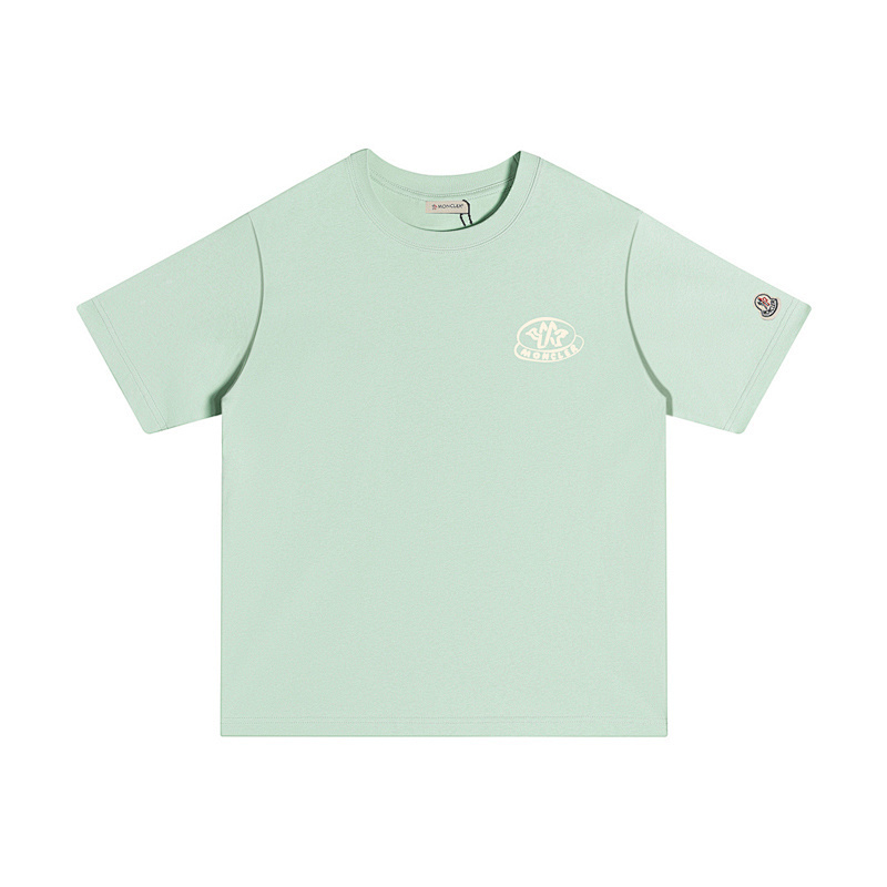 MONCLER 胸にロゴプリントが入ったコットンTシャツ