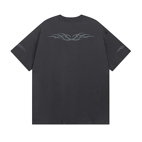 Balenciagaパリ 26SS トーテムハート クラック調英字プリント 半袖 T シャツ