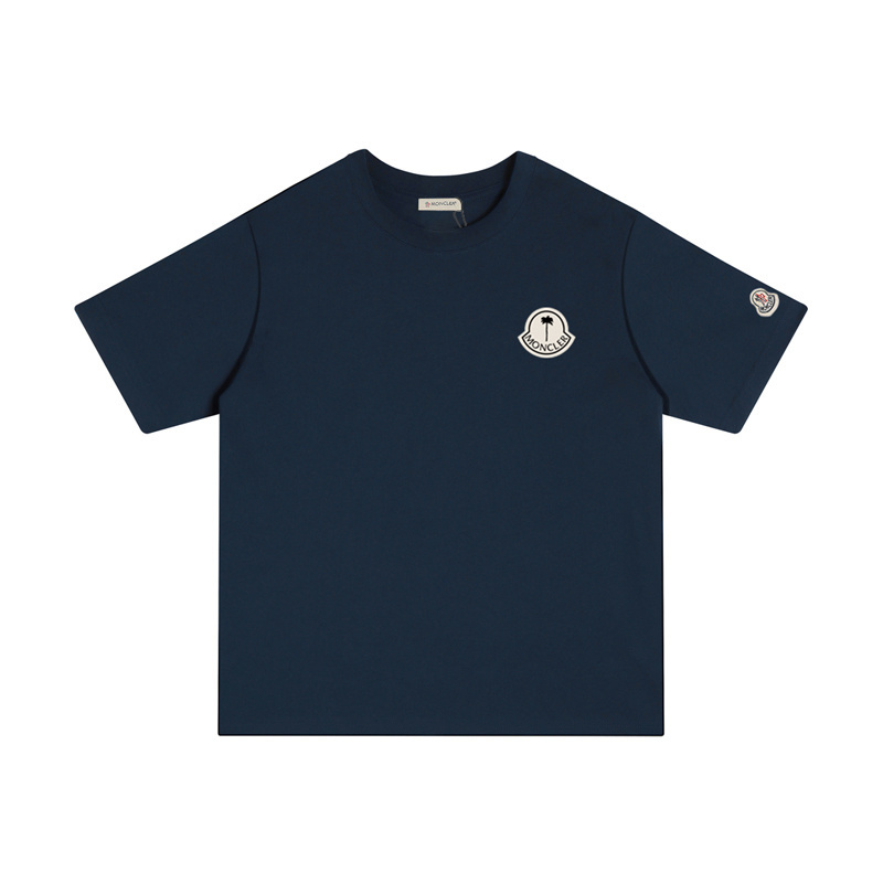 MONCLER 胸にロゴプリントが入ったコットンTシャツ