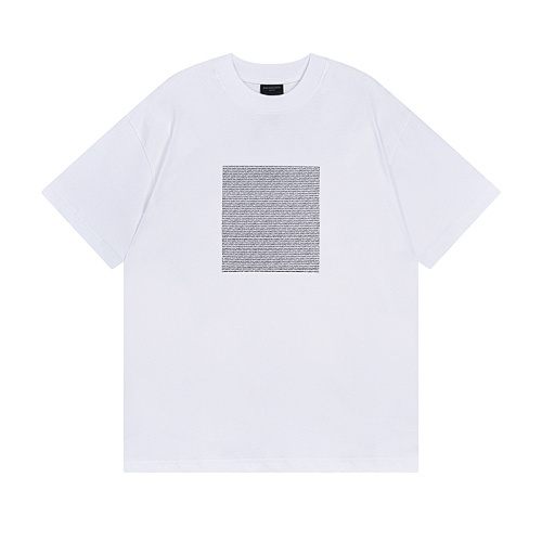 Balenciagaパリ 26SS 細密英字プリント 半袖 T シャツ